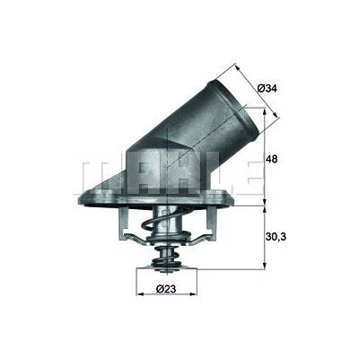 Termostat, chladivo MAHLE TI 224 92