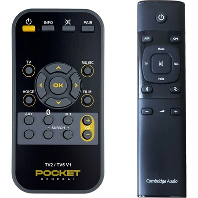 GENERAL CAMBRIDGE Audio TV2, TV5 v1 - дистанционно управление дубликат (Audio TV2, TV5 v1)