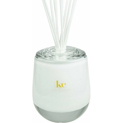 Kett´s Candles Venice Treasure Luxusní vonný difuzér z českého skla víčko + tělo difuzéru + 15 stébel + 150 ml náplně