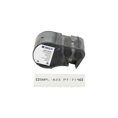 Brady M5C-1250-461 / 170877, 31.75 mm x 7.62 m, Polyester, čierna tlač / biely podklad