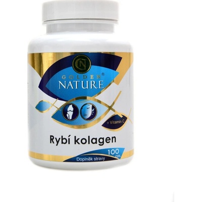 Golden Nature Rybí kolagen + vitamín C 100 kapsúl
