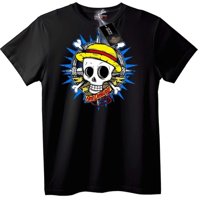 NOONEBRAND Тениска One Piece с череп - 2XL, Black