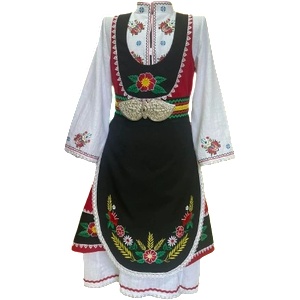 КАРНАВАЛ ДАМСКА НОСИЯ С БРОДЕРИЯ - МОДЕЛ 18 (787720231214)