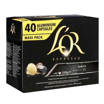 L'OR L´OR Espresso Onyx Intensity 12 алуминиеви капсули за Nespresso® 40 бр