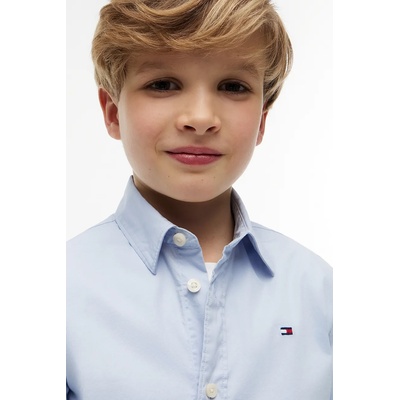 Tommy Hilfiger риза за деца с памук (KB0KB10601.128.176.9BY2)