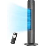 Pelonis Very Quiet Tower Fan, Fan with Remote Control Cooling, 3 Speeds, Tower Fan with 7 Hour Timer and 3 Modes, Fan for Bedroom - PE-FZ10-24KRP-DE (PE-FZ10-24KRP-DE)
