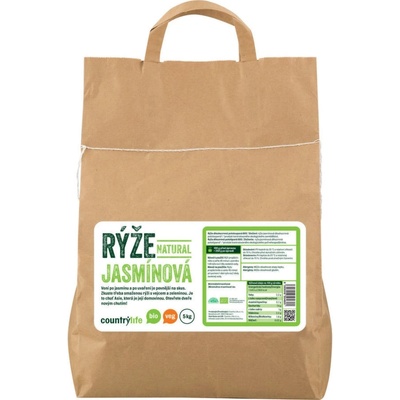Country Life Bio Ryža jazmínová natural 5 kg