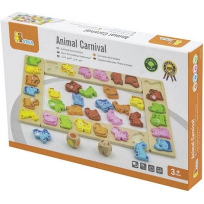 Viga Dřevěná hra karneval zvířátek