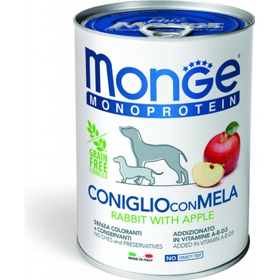 Monge Dog Monoprotein Fruits Adult paté králičie a jablká 400 g