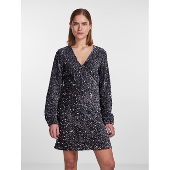 PIECES Сива дамска рокля с пайети Pieces Kam Pieces | Siv | ЖЕНИ | L