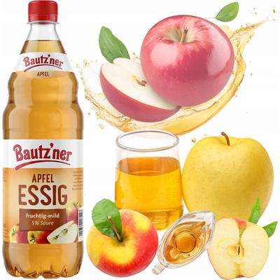 Bautz'ner jablečný ocet bez laktózy veganský, vegetariánský 1000 ml