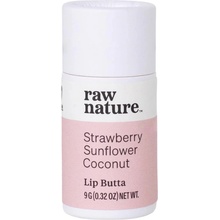 Raw Nature Natural Lip Balm Prírodný balzam na pery Jahoda 9 g