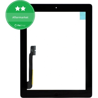 Dotykové sklo s tlačítkem domů pro iPad 3, iPad 4, Black, Black