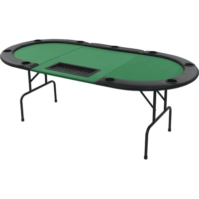 vidaXL Skládací pokerový stůl pro 9 hráčů 3 díly oválný – Zboží Dáma