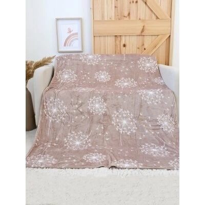 MKLuzkoviny.cz Deka mikroplyš Exclusive Pampelišky cappuccino 150 × 200
