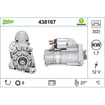 Štartér VALEO 438167