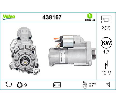 Štartér VALEO 438167