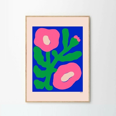 Moikka Plakát Pink Poppies by Madelen Möllard A4 (21x27cm)