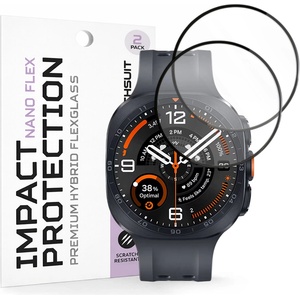 Techsuit Протектор за екран Techsuit Nano Flex (2 броя в комплект) - Samsung Galaxy Watch Ultra 2 - Черен (KF2366717)