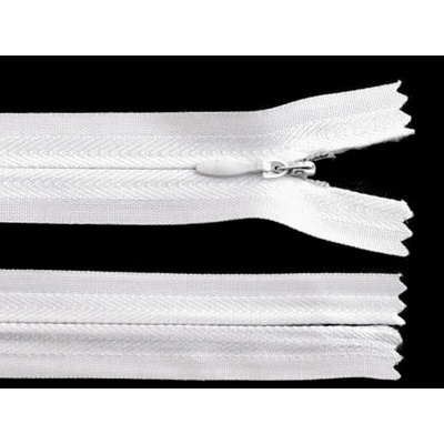 Stoklasa Spirálový zip skrytý No 3 délka 60 cm Balení: 1 ks, Varianta: 101 bílá 101 bílá