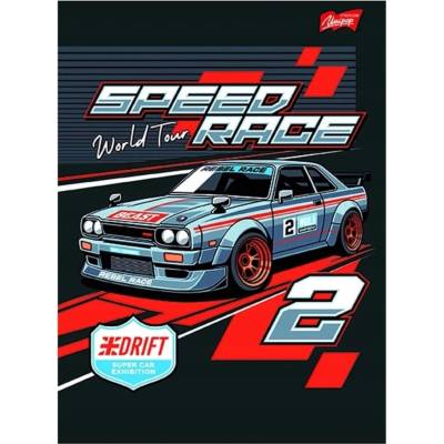 St. Majewski Zošit tri riadky A5 Racing Team linajkový dvojfarebný