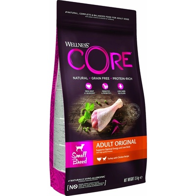 Wellness Core Dog Original Adult Small krůta a kuracie 1,5 kg