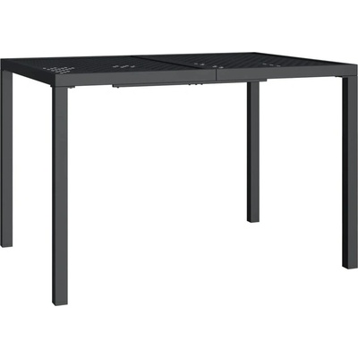 Градинска маса антрацит 110x80x72 cм стомана
