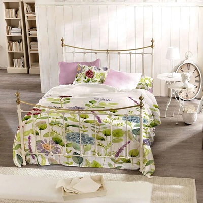 Png Панагюрище Двоен спален комплект Флора с два плика 100% памук