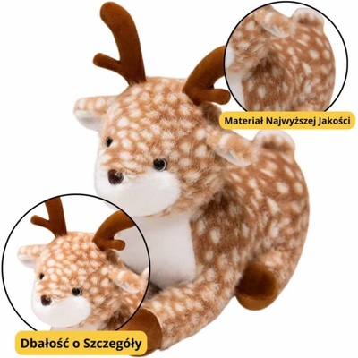 LeanToys Srna hnědá s puntíky 23 cm
