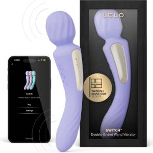 LELO Switch 2 в 1 Луксозен вибратор и wand масажор с App