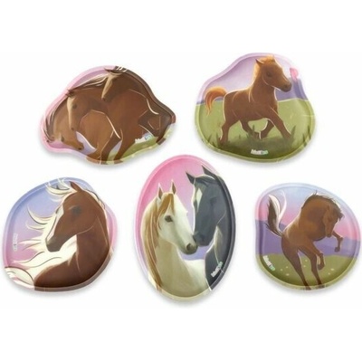 Sada ozdôb na batoh Ergobag Contour Kletties Set - Happy Horses uni
