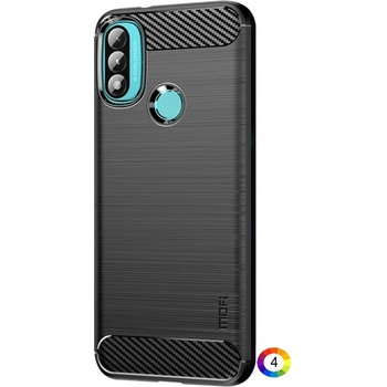 Image 1 of Motorola Moto E20 / E30 / E40 Удароустойчив MOFI Carbon Fiber Калъф и Протектор