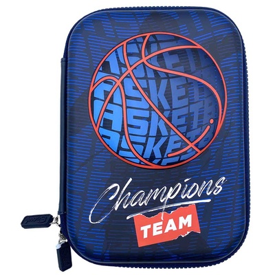 S-Cool Твърд 3D несесер S. Cool - Basketball, с 1 цип (SC2211)