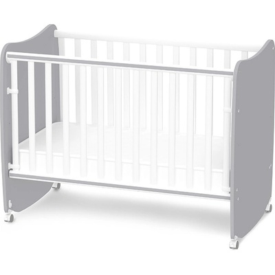 Lorelli Бебешка кошара Lorelli Premium - Stars, 60 x 120 cm, бяло/сиво (10150610041A)