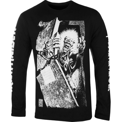 ROCK OFF Мъжка тениска с дълъг ръкав Iron Maiden - No Prayer Grave Isolated - ROCK OFF - IMLST209MB