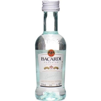 Bacardi Carta Blanca 37,5% 0,05 l (holá láhev)