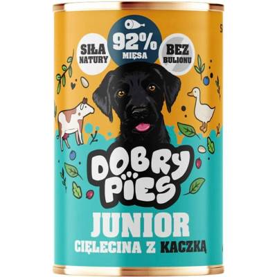 Dobry Pies Junior Teľacie s kačicou 400 g
