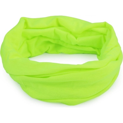 multifunkční šátek pružný bezešvý jednobarevný 8 žlutozelená ost. neon – Hledejceny.cz