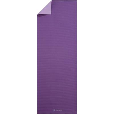GAIAM Постелка за йога Gaiam 6 mm Premium 2-Color Yoga Mat Yoga mat - Plum Jam - размер 61 cm x 173 cm x 0, 6 cm (801-0141-0411)