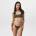 Jack Wills Women's JW Beaded Ruched Tie Side Bikini Bottoms - Khaki