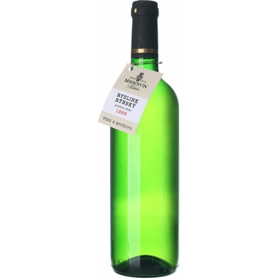 Mikrosvín Mikulov Ryzlink rýnský Pozdní sběr suché bílé 1999 12,5% 0,75 l (holá láhev)