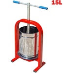 UNI Преса за грозде, ръчна, Dionis Inox, 15 л обем на контейнер, двойна вана (ET12589)