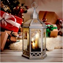 Solight LED vánoční lucerna bílá 33cm 3x LED svíčka 3x AAA