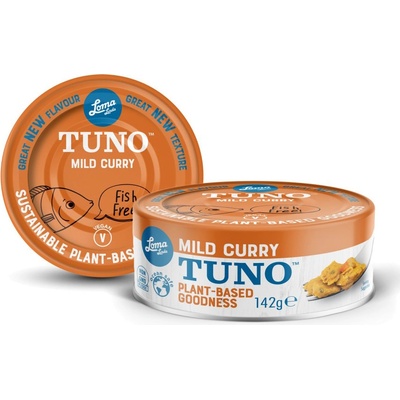 Loma Linda Tuno Mild Curry Rostlinná alternativa Vegan 142 g