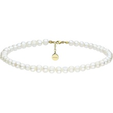 Manoki Perlový choker Antonella Gold chirurgická ocel perla WA514G Zlatá