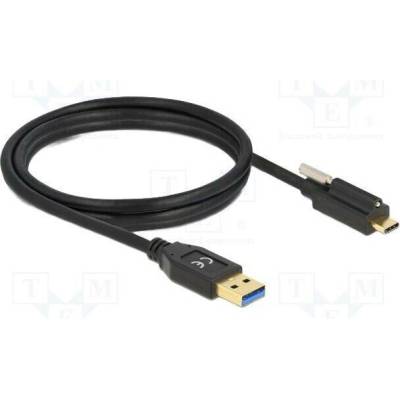 Delock 84028 USB A vidlice USB C vidlice 1,5m černý
