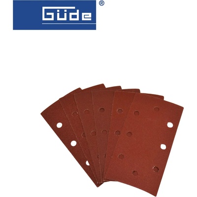 GÜDE Велкро шкурки за FS90E, 2хК100, 2хК120, 2хК180 / GUDE 58158 / 93x187mm (GUDE 58158)