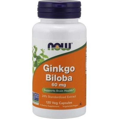 Now Foods Ginkgo Biloba 60 mg 120 kapslí