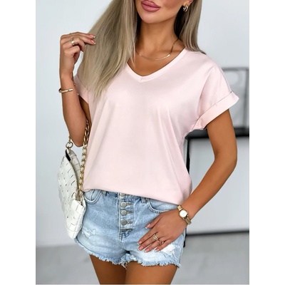 Fashionweek Bavlněná halenka výstrih do V BASIC IT KEILA