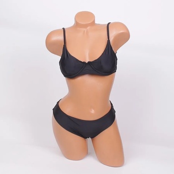 Image 1 of Дамски бански в черен цвят от две части - чашка В